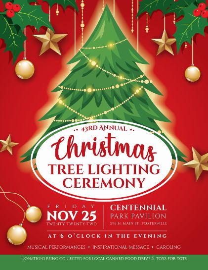 Porterville 43rd Annual Christmas Tree Lighting Ceremony